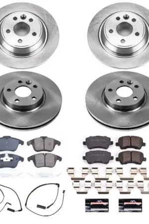 Express Delivery Power Stop 12-15 Land Rover Range Rover Evoque Front & Rear Autospecialty Brake Kit