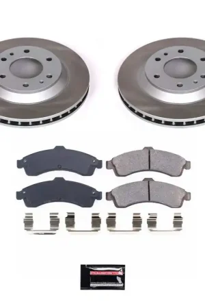 Weekend Sale Power Stop 02-04 Oldsmobile Bravada Front Semi-Coated Rotor Kit