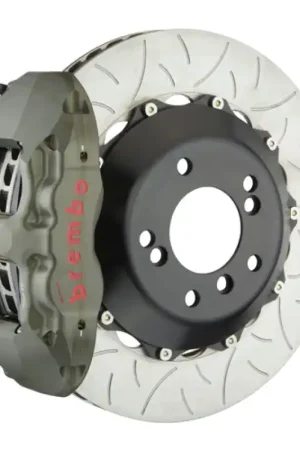 Modern Brembo 15-23 Mustang GT/EcoBoost PISTA Rear Race BBK 4 Pist Forged345x28 x54a 2pc Rotor T3-Clear HA