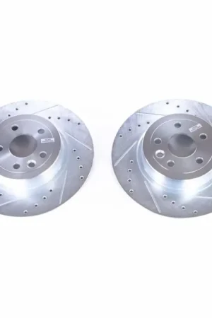 Power Stop 16-18 Land Rover Range Rover Evoque Rear Evolution Drilled & Slotted Rotors - Pair One Day Deal