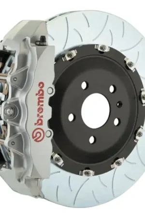 Brembo 09-15 GLK Front GT BBK 8 Piston Cast 380x34 2pc Rotor Slotted Type-3-Silver Weekend Sale