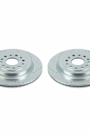 Power Stop 19-20 Ram 1500 Rear Evolution Drilled & Slotted Rotors - Pair Direct From Factory