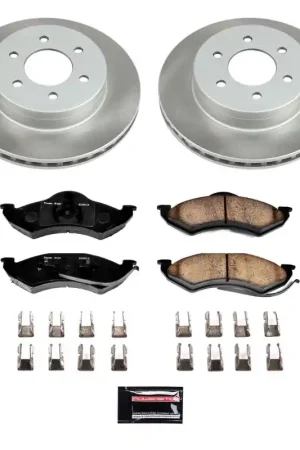 Power Stop 98-99 Dodge Durango Front Semi-Coated Rotor Kit No Minimum Order