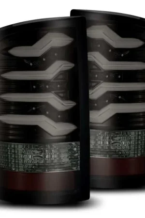 Authentic AlphaRex 09-18 Dodge Ram 1500 PRO-Series LED Tail Lights Jet Black