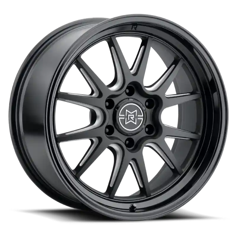 Free Returns Method Raised MR802 20x9 / 8x6.5 BP / 0mm Offset / 121.3mm Bore - Double Black Milled Wheel
