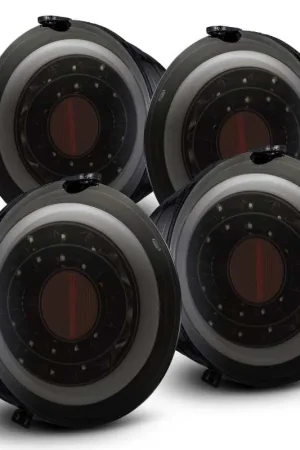 Top Pick AlphaRex 05-13 Chevrolet Corvette PRO-Series LED Tail Lights Jet Black