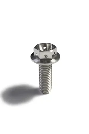Money Back Guarantee Ticon Industries Titanium Bolt Flanged M10x20x1.25TP 14mm 6pt Head Drilled