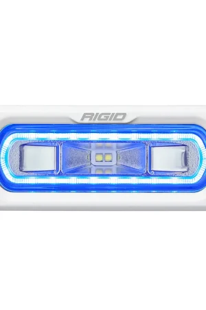 SR-L Series Marine Spreader Pod 2 Wire Flush Mount White With Blue Halo RIGID Industries New Release