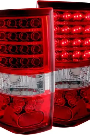 ANZO 2004-2008 Ford F-150 LED Taillights Red/Clear Handmade