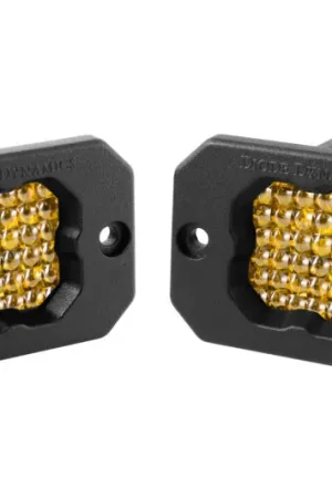 Diode Dynamics Stage Series C1 LED Pod Pro - Yellow Flood Flush ABL (Pair) Direct From Factory