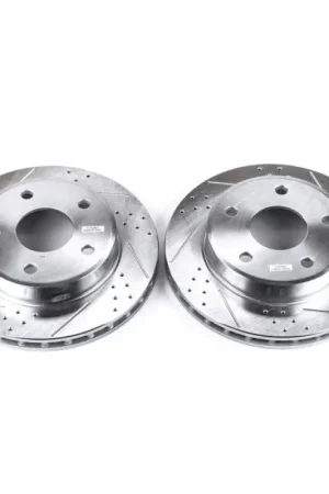 One Day Deal Power Stop 05-11 Dodge Dakota Front Evolution Drilled & Slotted Rotors - Pair