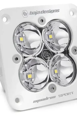 Baja Designs Squadron Sport Work/Scene Pattern White Flush Mount LED Light Pod - Clear No Minimum Order