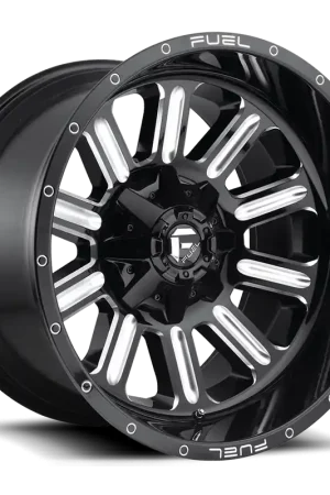 Aluminum Wheels 20X12 Hardline D620 8 On 170 Gloss Black Milled 125.1 Bore -44 Offset Fuel Off Road Wheels New Arrival