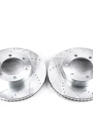 Power Stop 01-07 Toyota Sequoia Front Evolution Drilled & Slotted Rotors - Pair Same Day Shipping