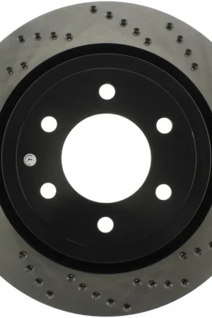 StopTech 2019 Ford Raptor w/ Electronic Parking Brake Sport Cross Drilled Left Rear Rotor Same Day Shipping