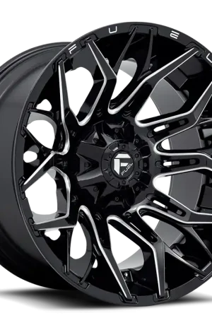 Aluminum Wheels 20X9 Twitch D769 5 On 139.7/5 On 150 Gloss Black Milled 110.2 Bore 1 Offset Fuel Off Road Wheels Must Have