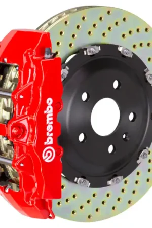 Brembo 00-05 ML500/ML55 AMG Front GT BBK 8 Piston Cast 380x34 2pc Rotor Drilled-Red Buy Today
