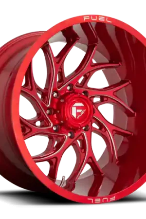 Express Delivery Aluminum Wheels 20X9 Runner D742 8 On 170 Candy Red Milled 125.1 Bore 1 Offset Fuel Off Road Wheels