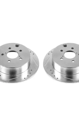 Power Stop 16-19 Subaru Crosstrek Rear Evolution Drilled & Slotted Rotors - Pair Best Choice