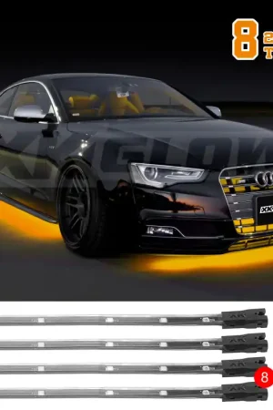 XK Glow Tube Single Color Underglow LED Accent Light Car/Truck Kit Amber - 8x24In Buy Today