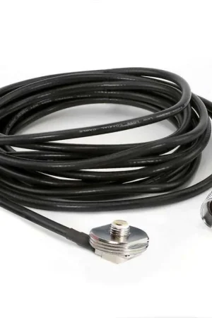 Crafted Rugged Radios 15 Ft Antenna Coax Cable with 3/8 NMO Mount