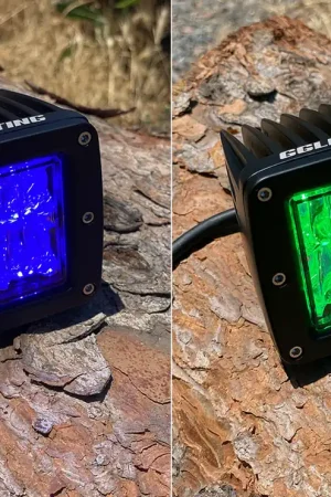 Blue / Green Dual Color Off Road LED Pod Next Day Delivery