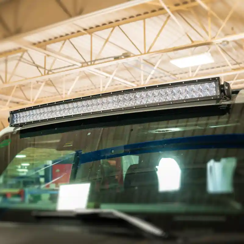 Cali Raised 2021+ Ford Raptor Roof Light Bar Mounting Kit - 5D Optic Osram 42 Inch Dual Row Curved Budget