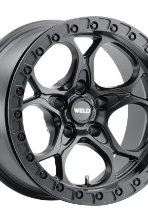 Weld Off-Road W901 17X9.0 Ledge Beadlock 5X127 ET-12 BS4.50 Satin Black 71.5 Mega Sale