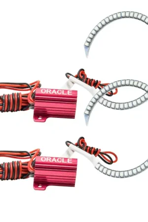 Top Pick Oracle 18-21 Ford Mustang LED Headlight Halo Kit - White