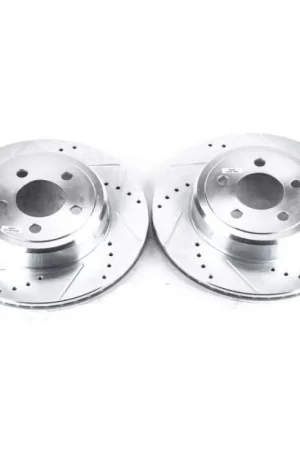 Sale Power Stop 05-19 Chrysler 300 Rear Evolution Drilled & Slotted Rotors - Pair