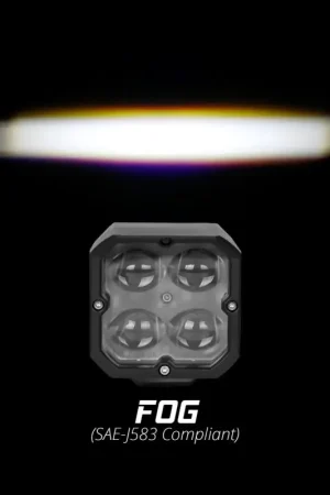 Best Seller XK Glow XKchrome 20w LED Cube Light w/ RGB Accent Light Kit w/ Controller- Fog Beam 2pc