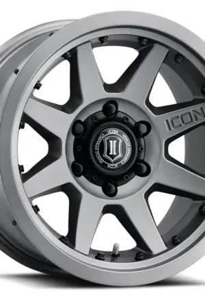 Low Price ICON Rebound Pro 17x8.5 5x5 -6mm Offset 4.5in BS 71.5mm Bore Titanium Wheel
