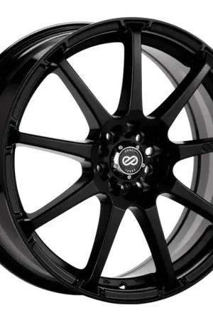 Enkei EDR9 17x7 5x100 38mm offset 72.6 Bore Diameter Matte Black Wheel Money Back Guarantee