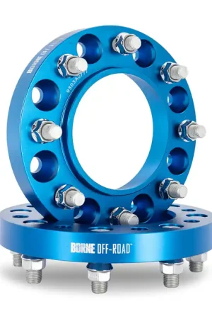 Borne Off-Road Wheel Spacers 8x180 124.1 25 M14 Blue Latest