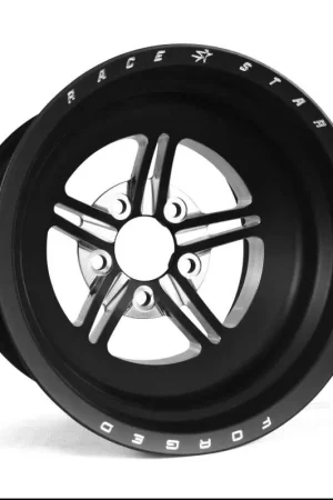 Best Price Race Star 63 Pro Forged 15x15 NBL Sportsman 5x4.50 BC / 5.00 BS Wheel - Black Anodized/Machined