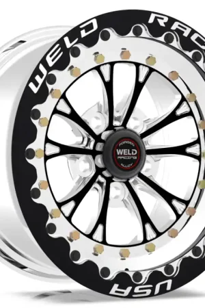 Weld Vitesse 15x12 / 5x4.75 BP / 6.5in. BS Black Wheel - Black Single Beadlock MT Get Yours