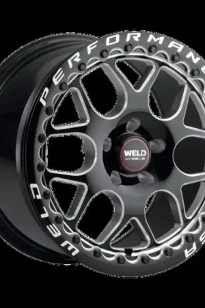 Weld Solana Beadlock 17x11 / 5x115 BP / ET0 / 78.1mm Bore - Gloss Black MIL DIA Wheel Super Sale
