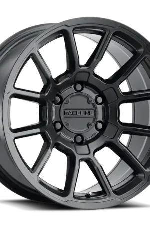 Raceline 950B Gauge 16x8in / 8x165.1 BP / 0mm Offset / 125.2mm Bore - Satin Black Wheel Professional Grade