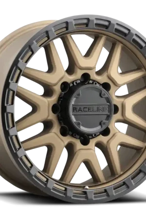 Raceline 953BZ Krank 18x9in / 8x180 BP / 18mm Offset / 124.2mm Bore - Bronze Wheel New Arrival