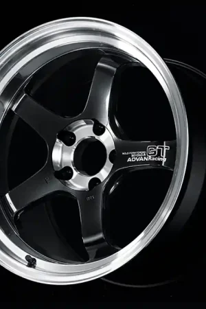 Worldwide Shipping Advan GT Beyond-R 18X9.5 / +12 Off / 5x114.3 BC / 73mm Bore / Diamond Cut and Dark Platinum Black