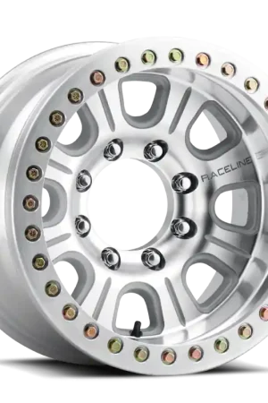 Raceline RT233 Monster 17x9.5in / 6x139.7 BP / -19mm Offset / 107.95mm Bore- Machined Beadlock Wheel Top Rated