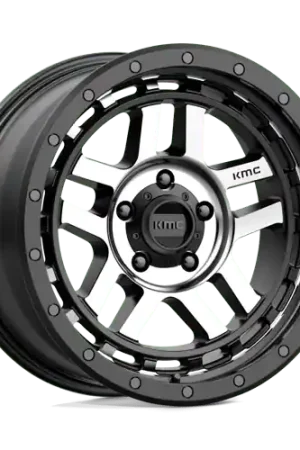 Today Only KM540 18X8.5 5X5.0 S-BLK MACH 00MM