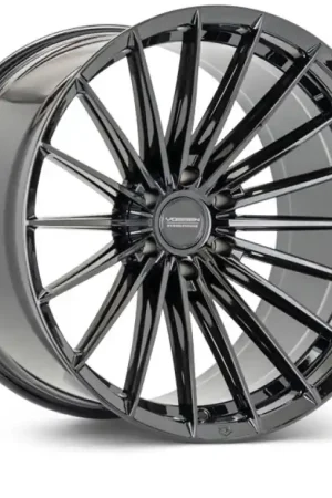 Last Chance Vossen HFX-4 17x9 - 6x139.7 - ET0 - Super Deep - 106.1 - Gloss Black Wheel