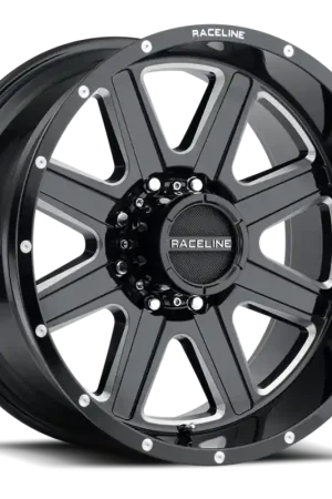 Factory Price Raceline 940M Hostage 18x9in / 8x170 BP / -12mm Offset / 125.2mm Bore - Black & Milled Wheel