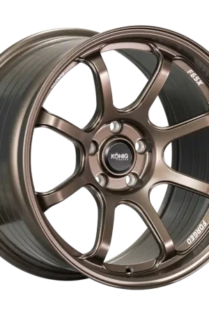 Sale Konig Forged F6SX 18x8.5A 5x114.3 ET45 Race Bronze Wheel (Knurled Bead)