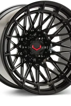 Original Vossen LCX-03 24x14 - 6x135 - ET44 - Mega Deep - 87.1 - Gloss Black Wheel