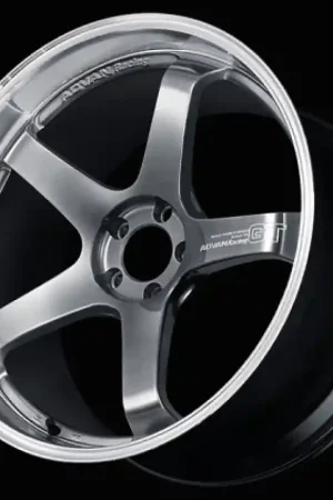 Modern Advan GT Beyond 18x9.5 +38 5x114.3 Machining and Hyper Platinum Black Wheel