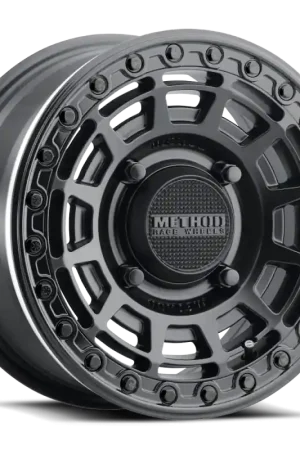 Method MR415 Beadlock 15x10 / 6+4/25mm Offset / 4x156 / 132 CB Matte Black Wheel - Gloss Black Ring New Arrival