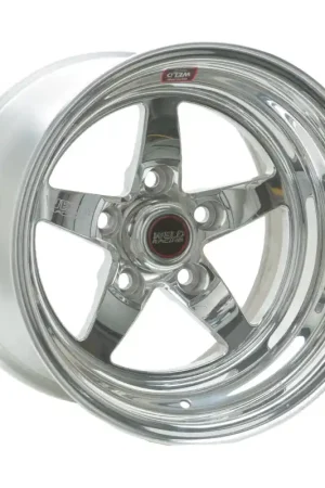 Popular Weld S71 15x17.33 / 5x4.75 BP / 5.5in. BS Polished Wheel (Medium Pad) - Non-Beadlock