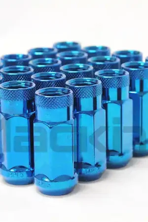 Discount Wheel Mate Monster Open End Lug Nut Set of 20 - Blue 1/2in